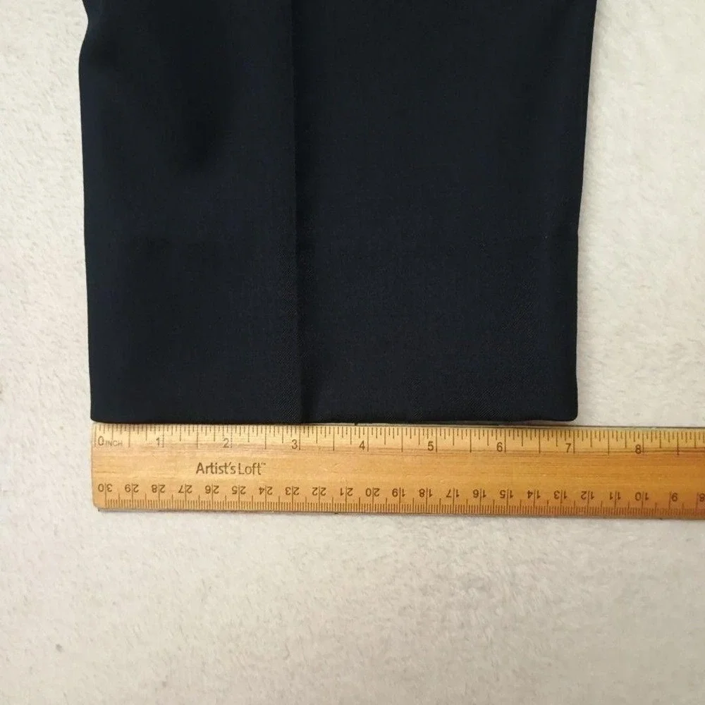 Suitsupply Pants Men 33x32 Black Slim Wool Lined Flat Front Dress Slacks Suit